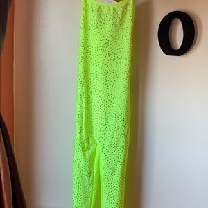 NEW Women’s Neon Yellow Pant one piece